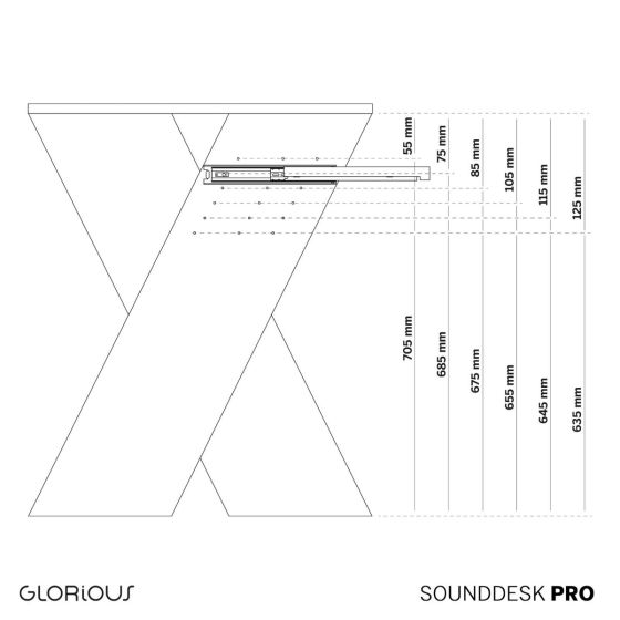 Glorious Sound Desk Pro Black