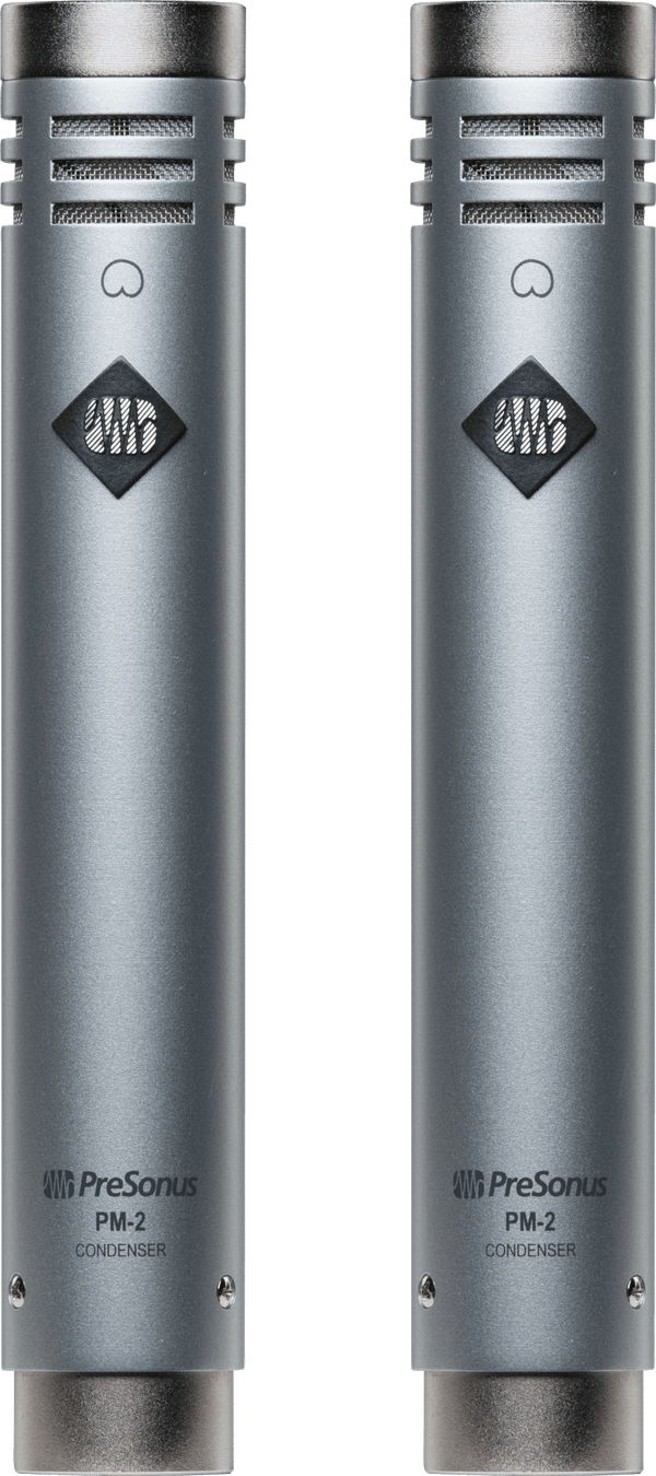 PreSonus PM-2 Stereo Pair of Small-Diaphragm Cardioid Condenser Microphones
