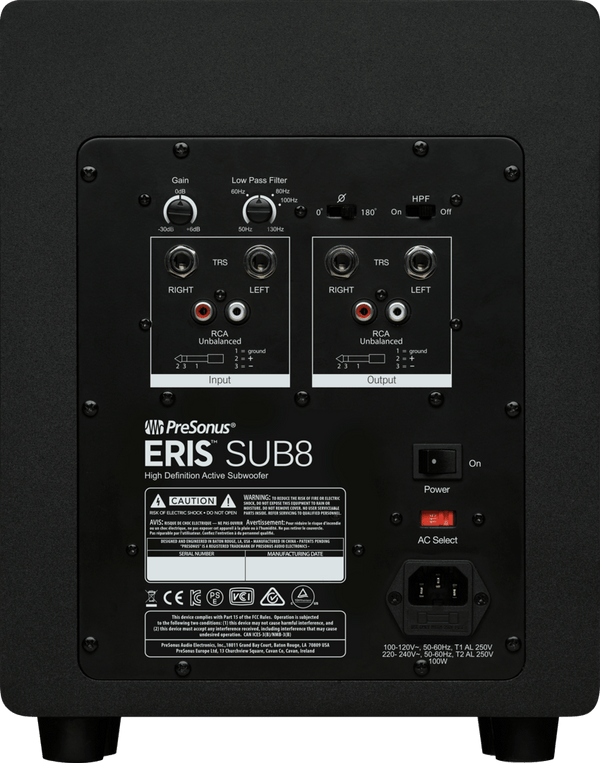 PreSonus Eris® Sub8 Studio Subwoofer