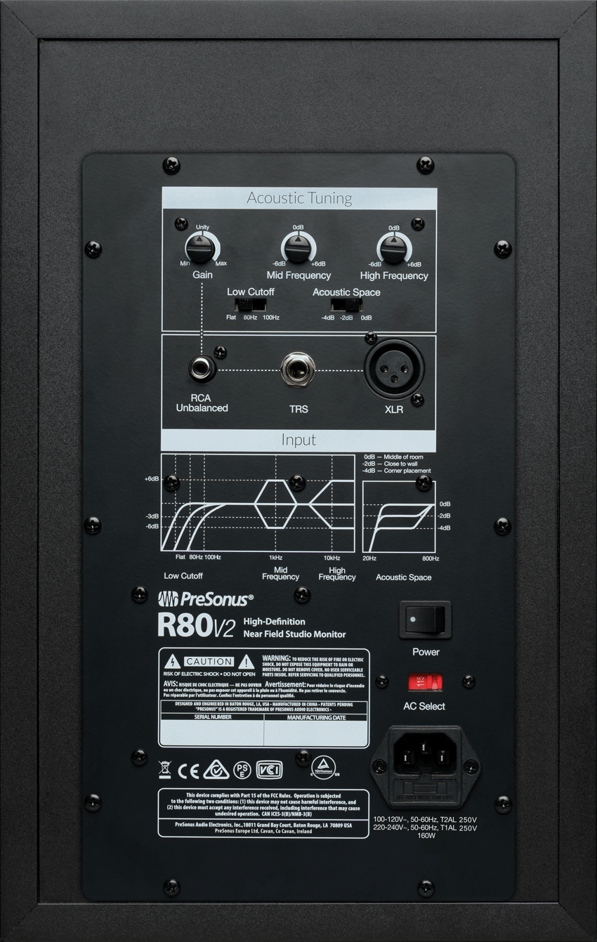 PreSonus R80 V2 Studio Monitor