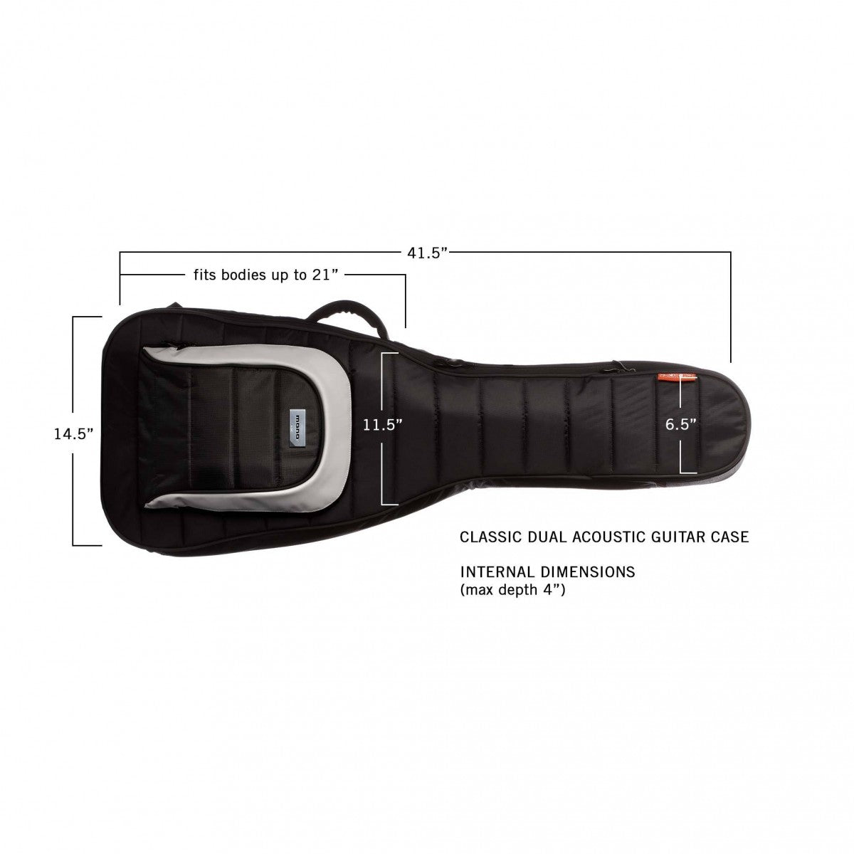 MONO Dual Electric Guitar Case - Black (M80-2G-BLK)