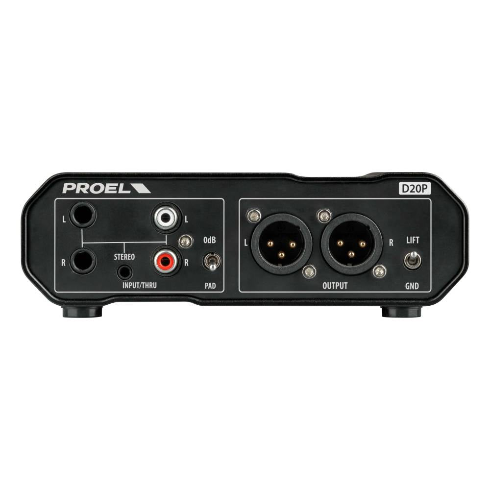 Proel Sound Stereo Passive Direct Injection Box D20P