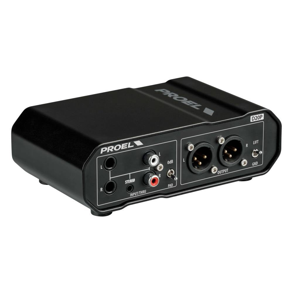 Proel Sound Stereo Passive Direct Injection Box D20P