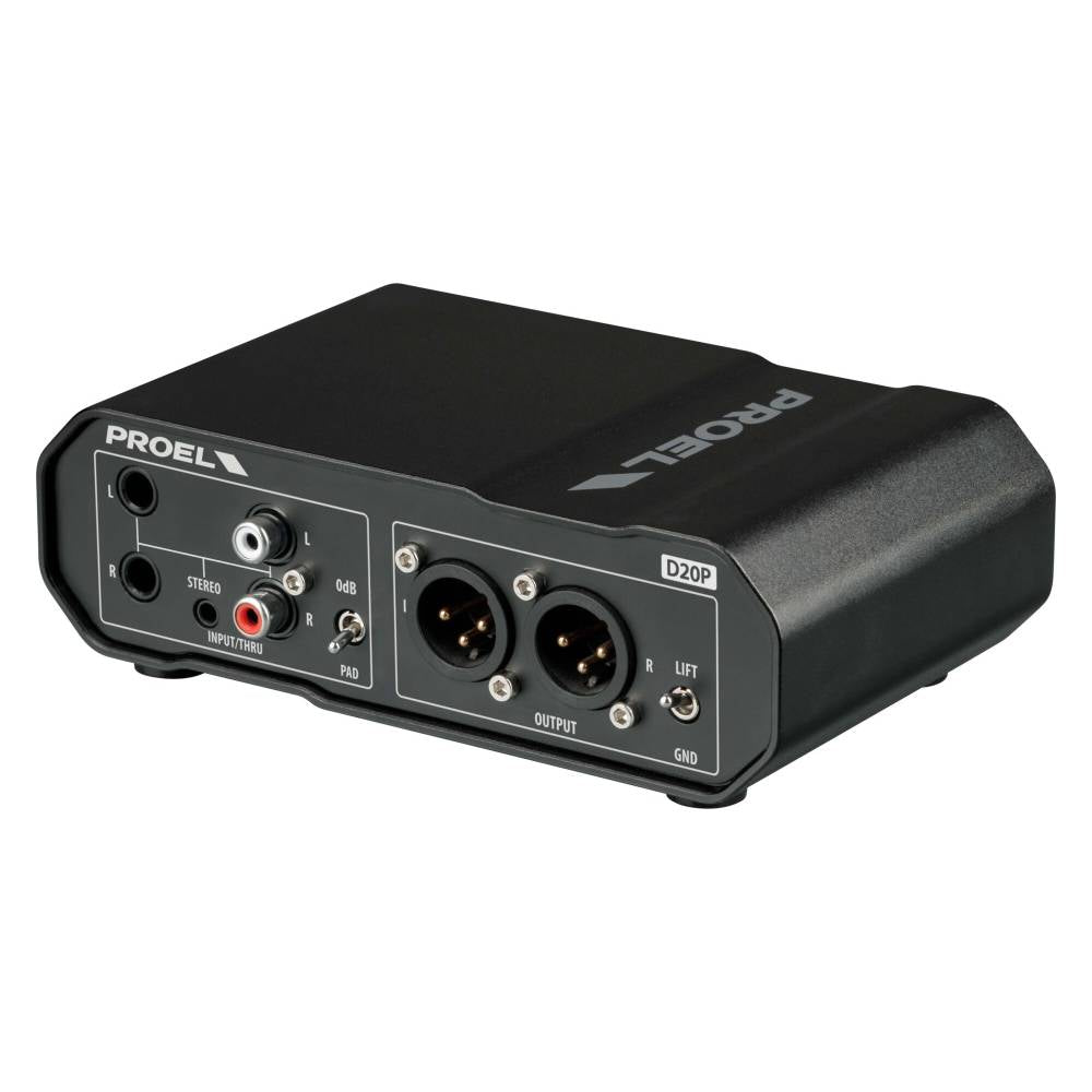 Proel Sound Stereo Passive Direct Injection Box D20P