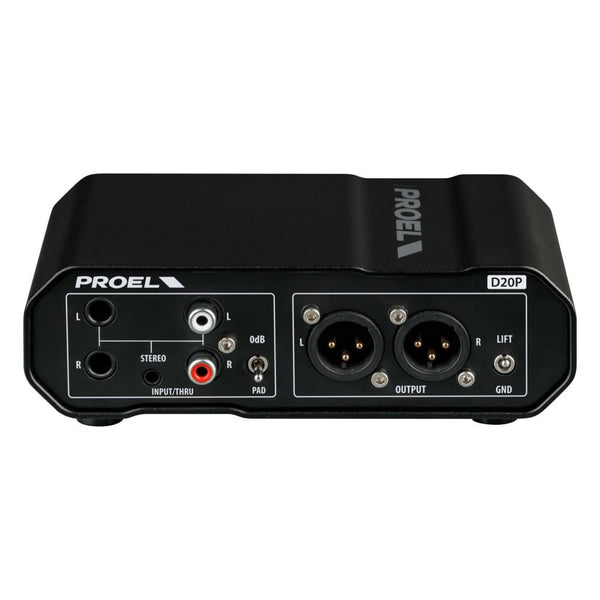 Proel Sound Stereo Passive Direct Injection Box D20P