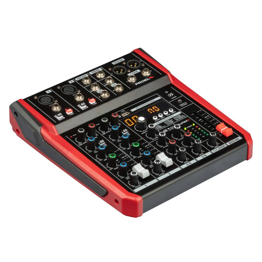 Proel Sound 6-channel Compact Mixer PLAYMIX6