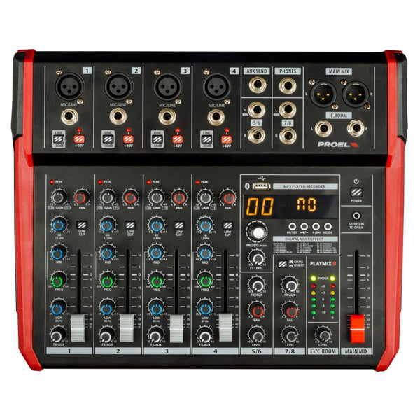 Proel Sound PLAYMIX8 8-channel Compact Mixer