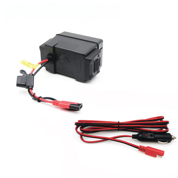 ECOXGEAR SoundExtreme SEB 12V DC Power Adapter 12AWG SAE Connector with 2.5M Cigarette Lighter Power Cable