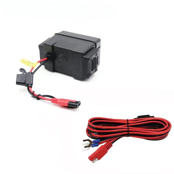 ECOXGEAR SoundExtreme SEB 12V DC Power Adapter 12AWG SAE Connector with 2.5M 12AWG Power Cable