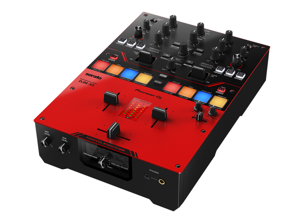 Pioneer DJ DJM-S5 Scratch-style 2-channel DJ mixer (gloss red)