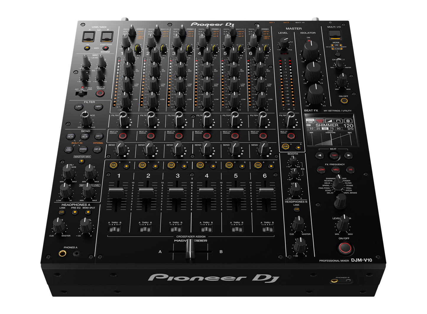 Pioneer DJ DJM-V10 Creative style 6-channel professional DJ mixer